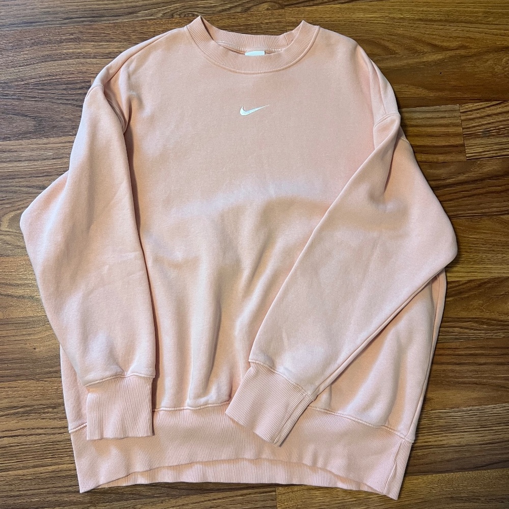 Light Pink Oversized Nike Crewneck